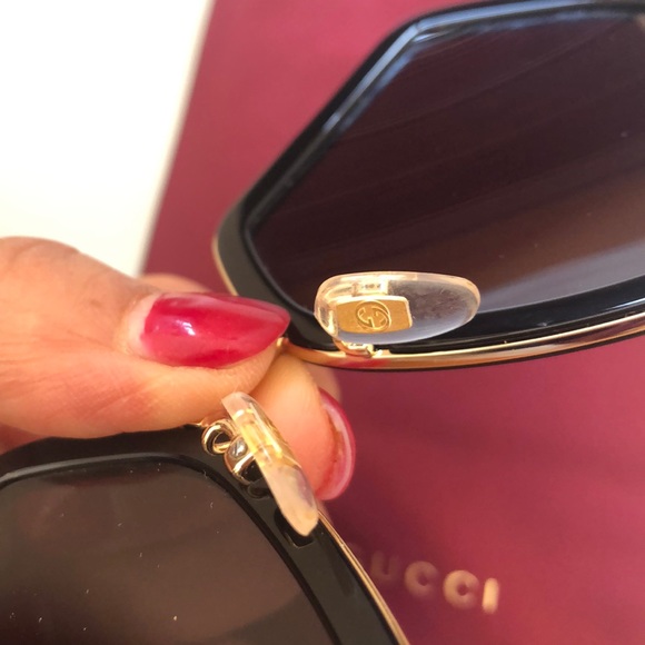 Gucci Havana GG0106S square over sized sunglasses - Picture 5 of 15